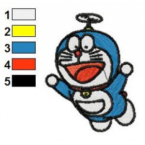 Doraemon 15 Embroidery Design